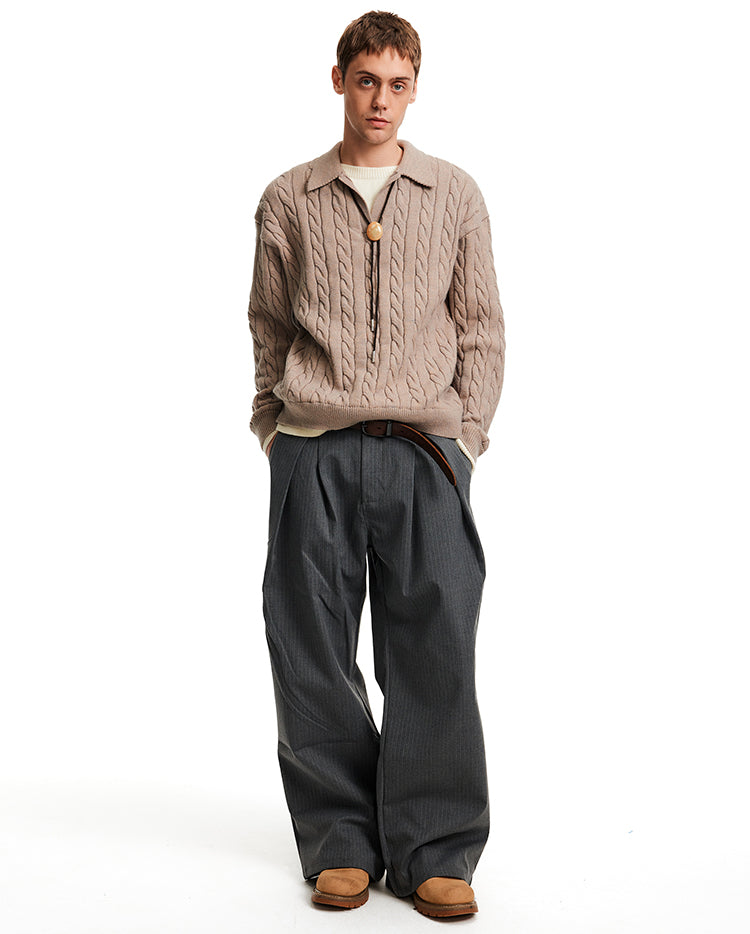 MADWITCH TWIST COLLAR KNIT #C2509Q25