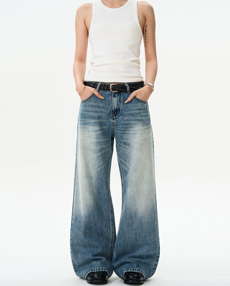 MADWITCH LOOSE WASHED JEANS #CK9375