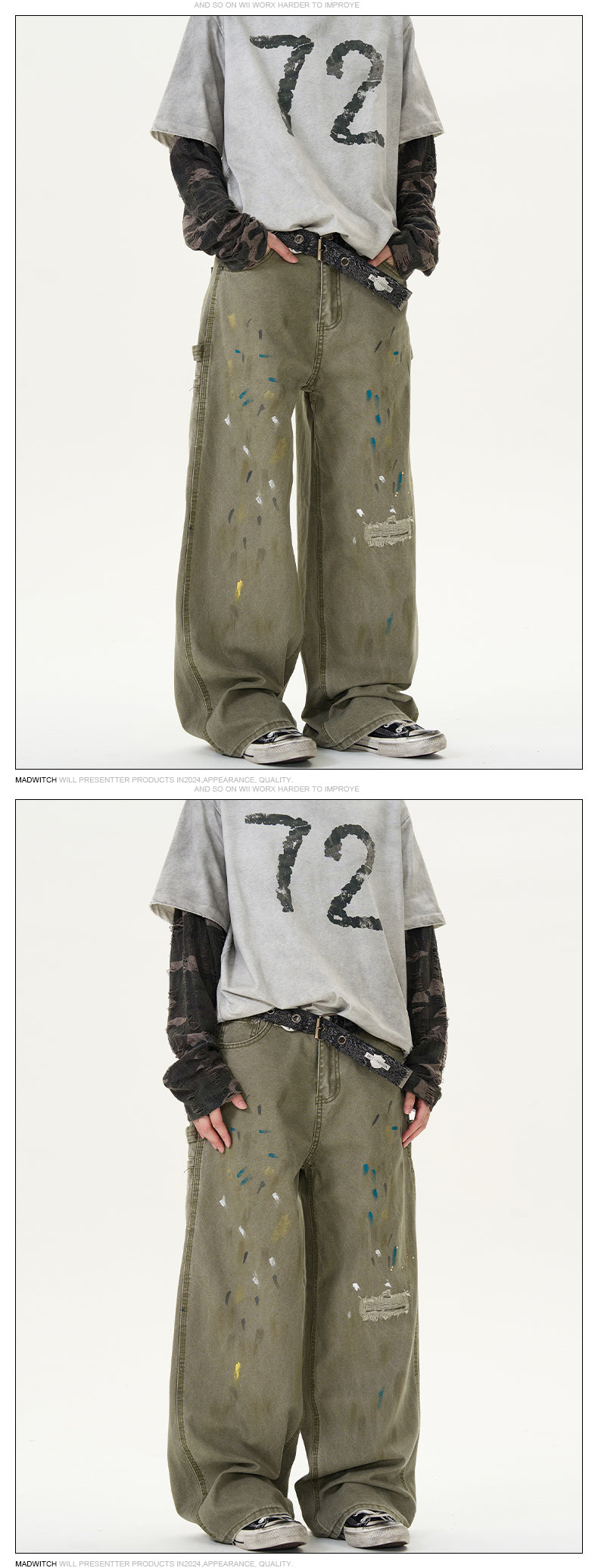 MADWITCH UNISEX LUMBER JEANS #CK9329