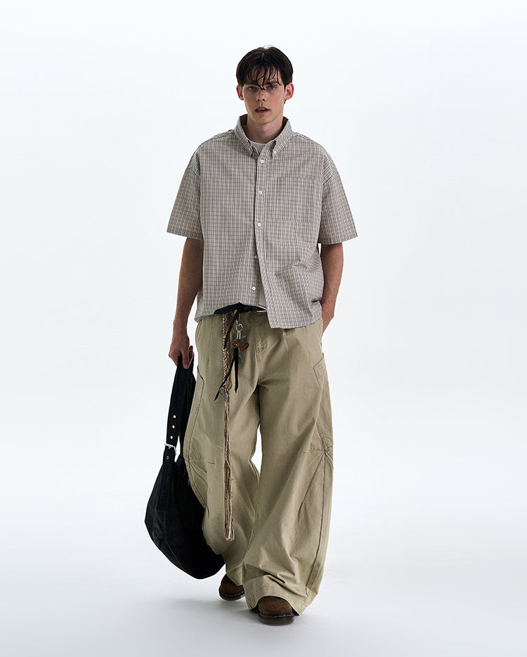 MADWITCH MINIMAL CASUAL SHORT SHIRT #CR224