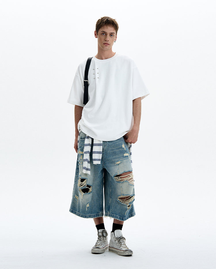 MADWITCH LOOSE FIT CASUAL T-SHIRT #880218