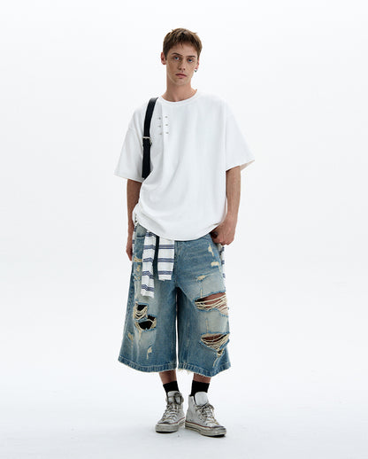 MADWITCH LOOSE FIT CASUAL T-SHIRT #880218