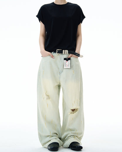 MADWITCH POST-APOCALYPTIC RIPPED JEANS #68122