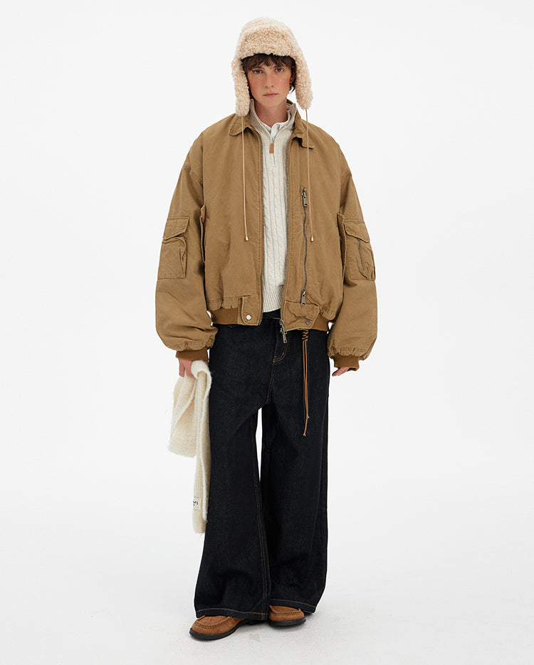 MADWITCH VINTAGE MULTI-POCKET WORK JACKET #DY9968