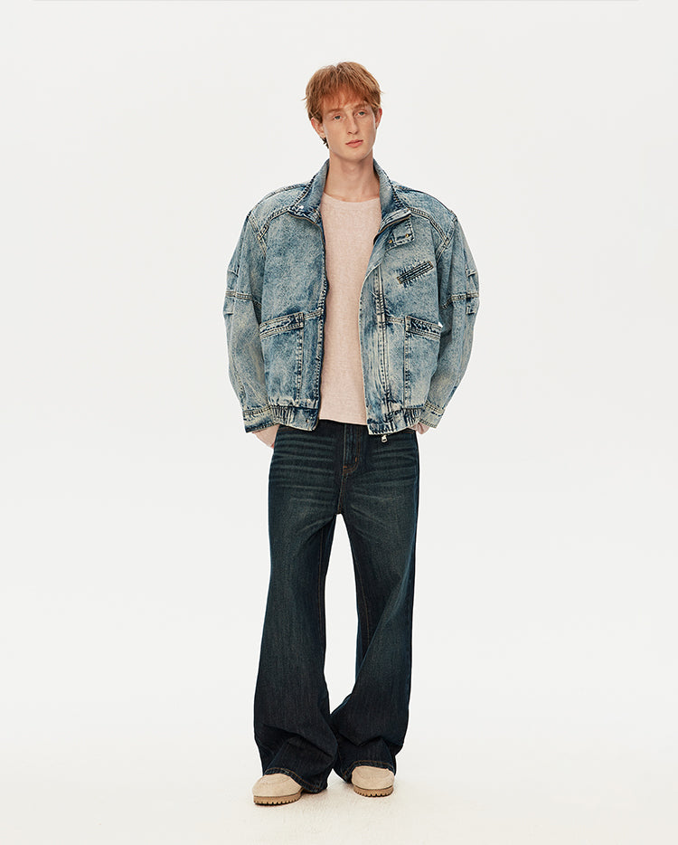 MADWITCH FADED DECONSTRUCTED JACKET #Z2711