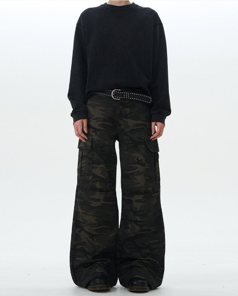 MADWITCH AMERICAN-STYLE CAMO CARGO PANTS #G1050