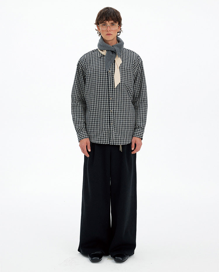MADWITCH RETRO COLORBLOCK PLAID SHIRT #CW1155
