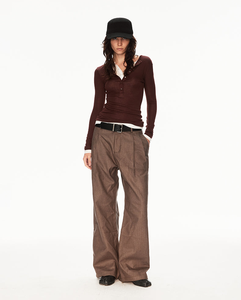 MADWIT HERITAGE PLEATED TROUSERS #GPH6937