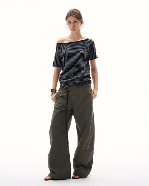 MADWITCH ASYMMETRIC SLIM TEE #G25