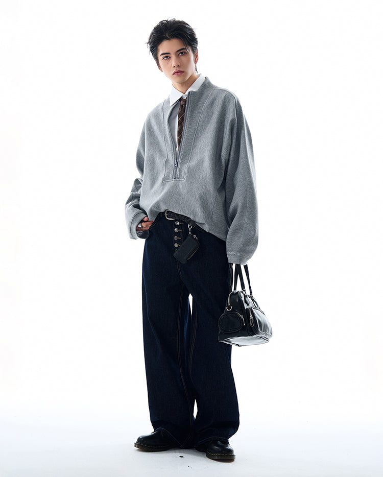 MADWITCH ZIP CLEANFIT SWEATSHIRT #L548