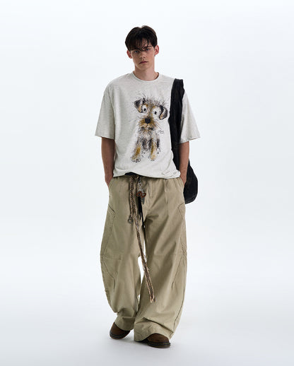 MADWITCH PUPPY PRINT TEE #990599