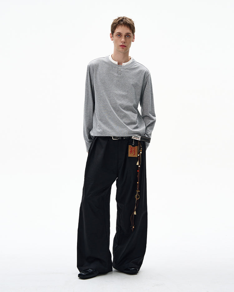 MADWITCH CLEAN FIT FAUX LAYERED SHIRT #RT30