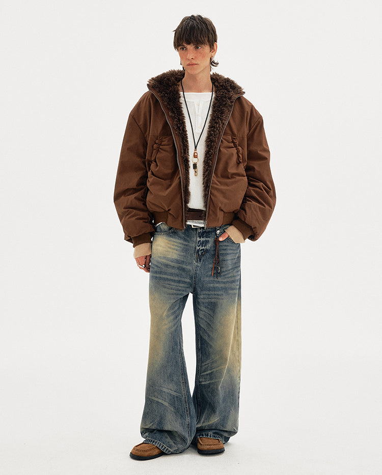 MADWITCH FLEECE HOODED COAT #M377