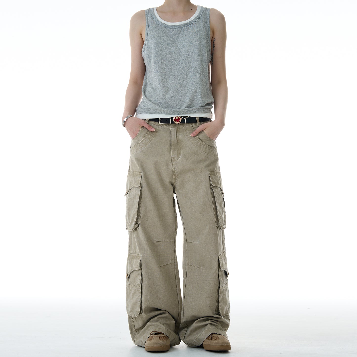 MADWITCH MULTI POCKET CASUAL WORK PANTS #A606