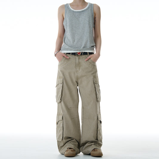 MADWITCH MULTI POCKET CASUAL WORK PANTS #A606
