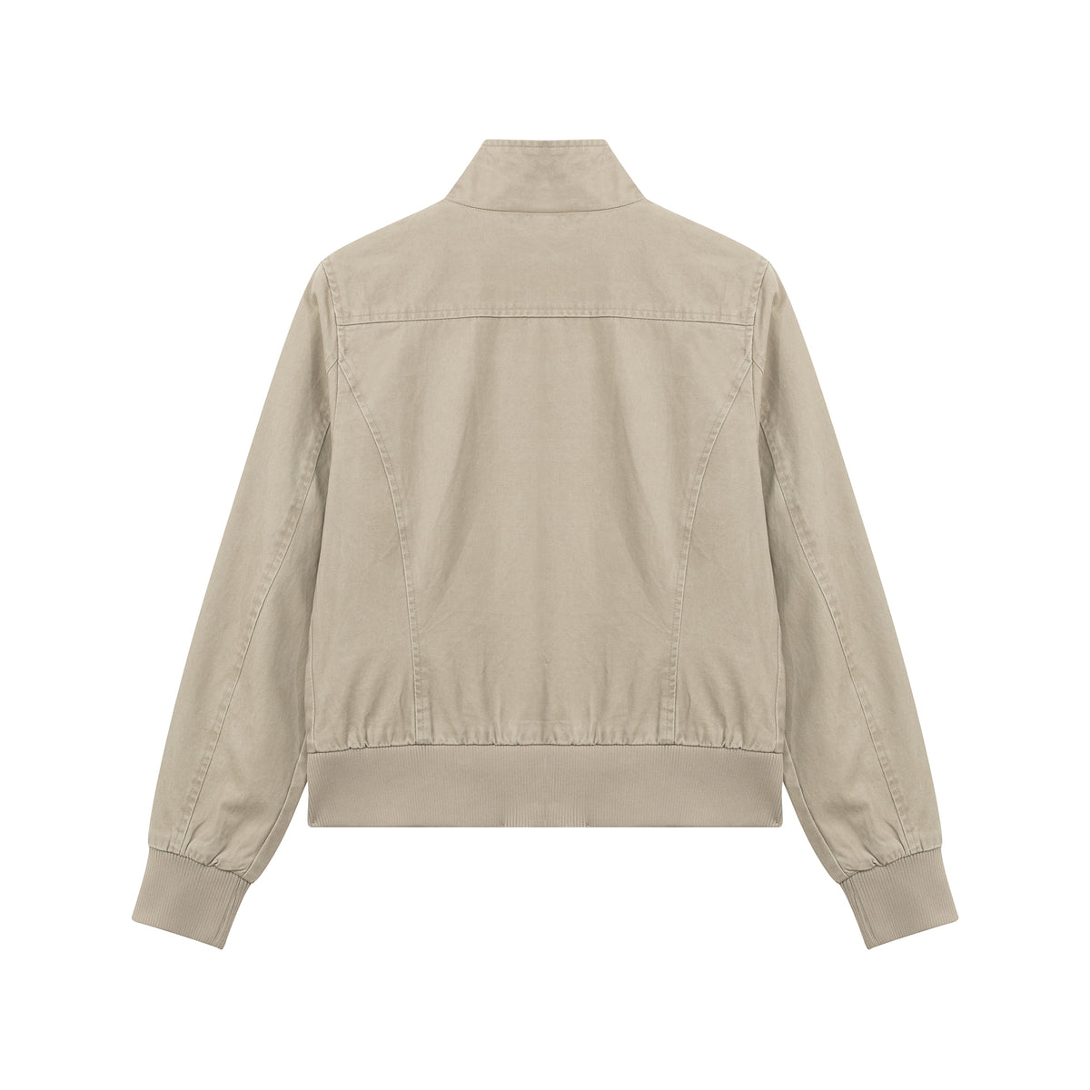 MADWITCH WASHED DISTRESSED MULTI-POCKET STAND-COLLAR CROPPED UTILITY JACKET #N606