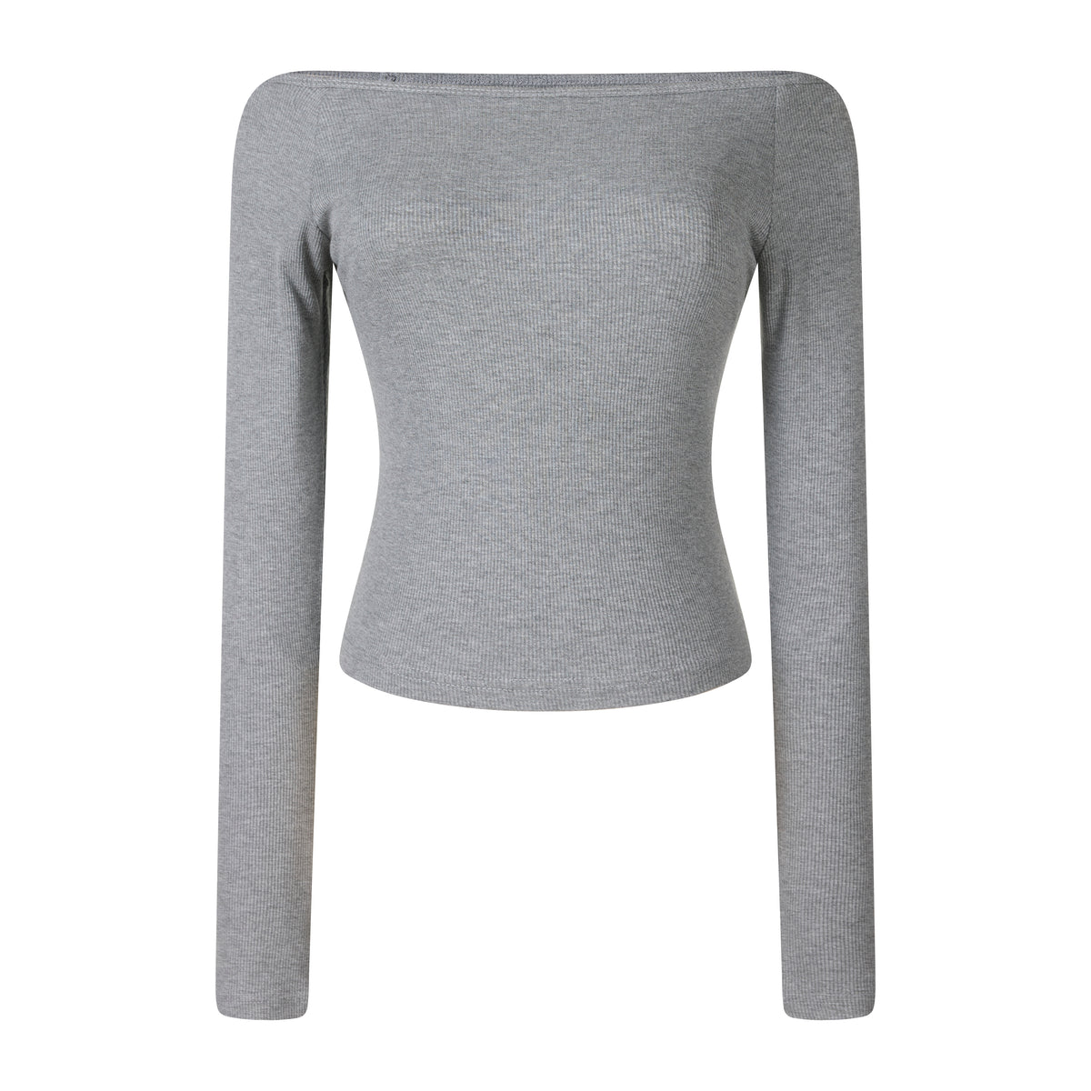 MADWITCH OFF-SHOULDER RIBBED CROPPED LONG-SLEEVE TOP #2026105