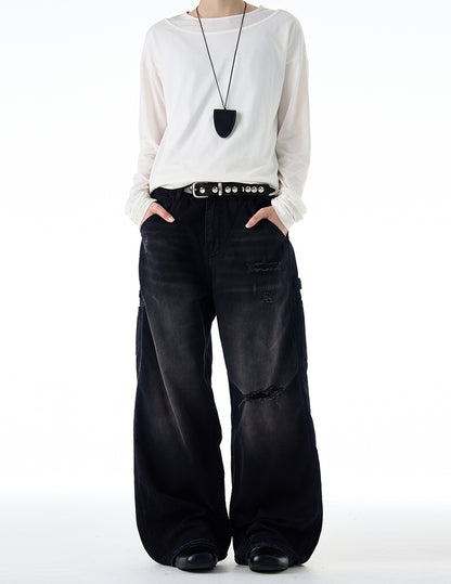 MADWITCH OMBRÉ WASH DENIM PANTS #CK3535