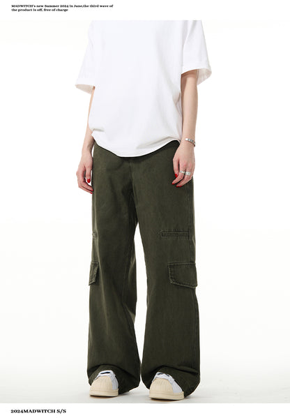 MADWITCH STRAIGHT LEG CASUAL PANTS #KJ6255