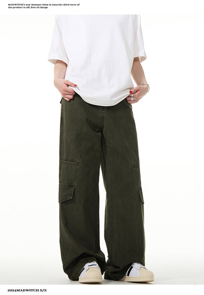 MADWITCH STRAIGHT LEG CASUAL PANTS #KJ6255