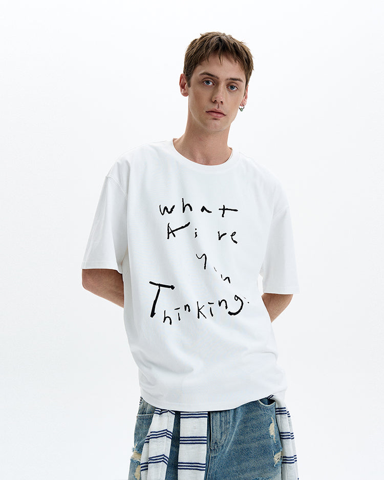MADWITCH HAND DRAWN GRAPHIC TEE #UT007