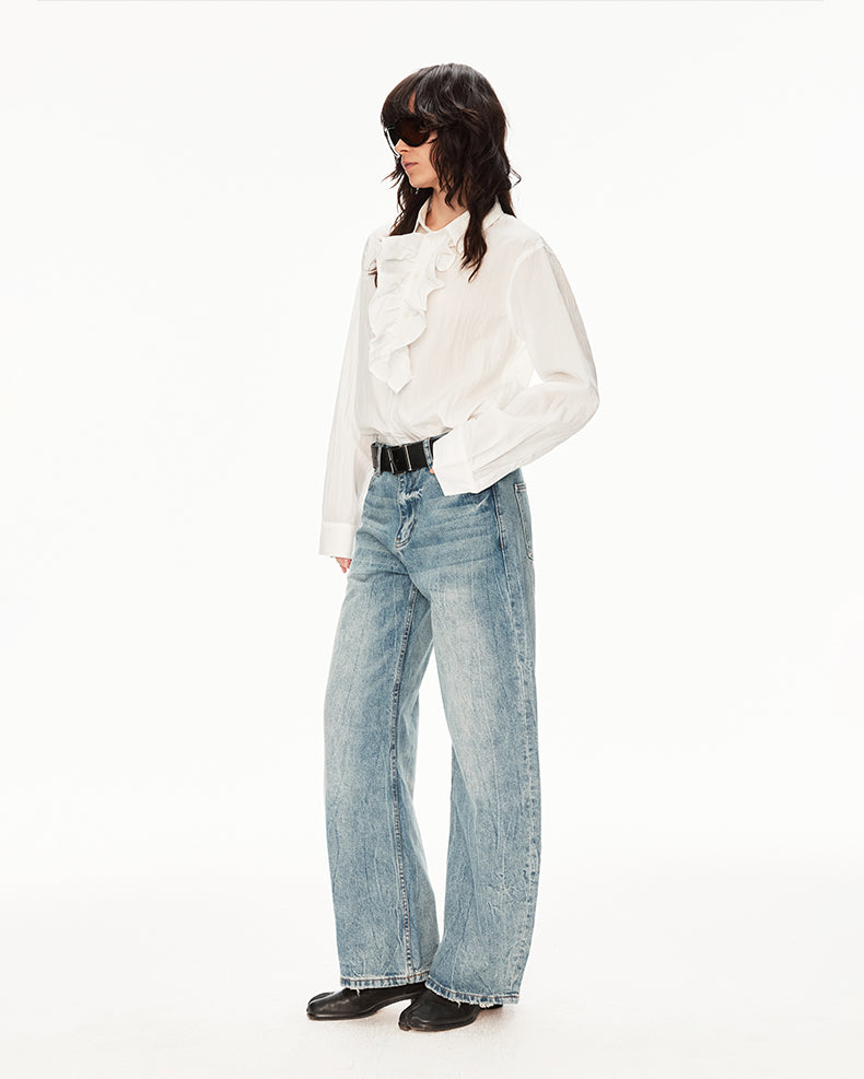 MADWIT FADED WIDE JEANS #GPC5596