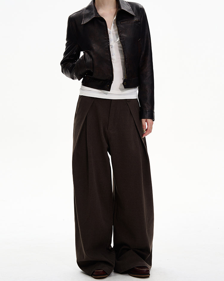 MADWITCH PLEAT DRAPE TROUSERS #UTU038