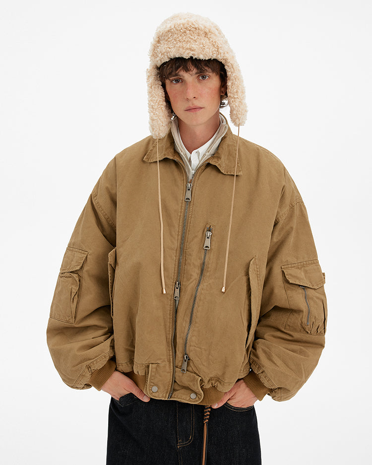 MADWITCH VINTAGE MULTI-POCKET WORK JACKET #DY9968