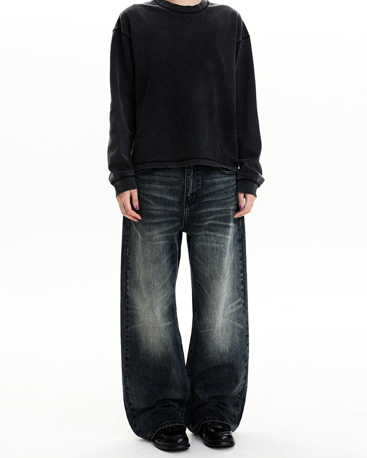 MADWIT CHDARK BLUE WASHED JEANS #CK5568