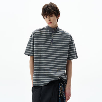 MADWITCH HALF-ZIP DESIGN TSHIRT #6973