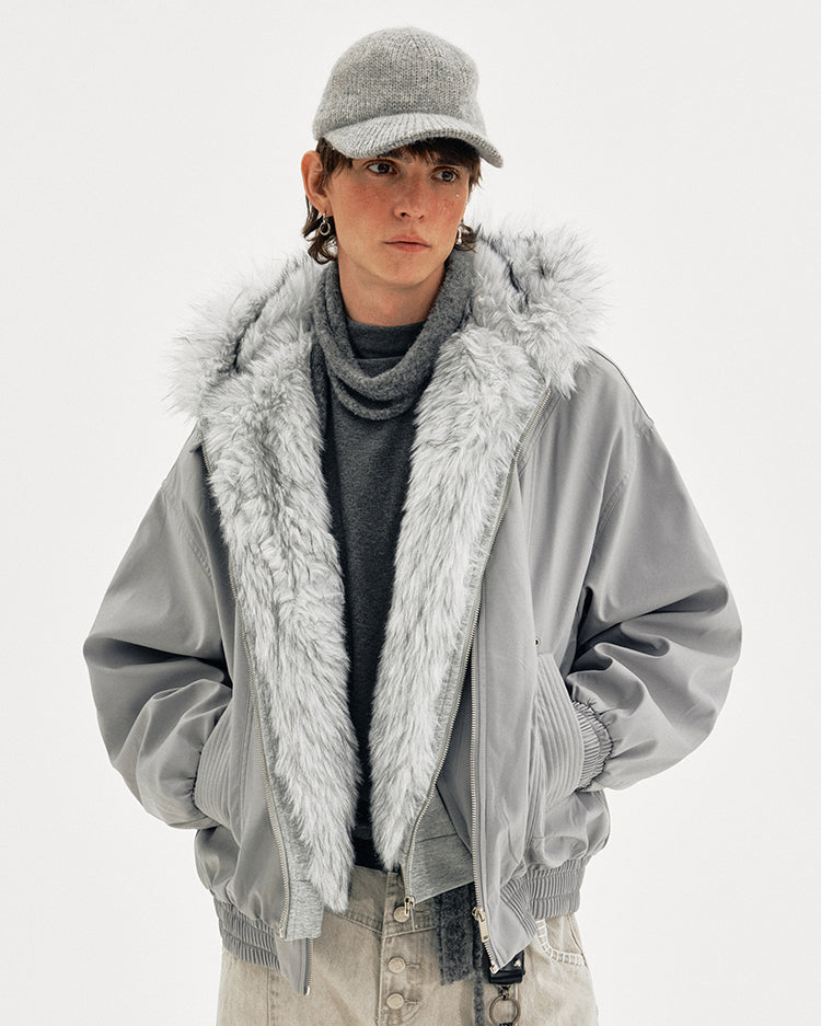 MADWITCH FAUX SHEAR PARKA #990919