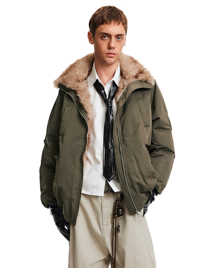 MADWITCH SHEARLING PUFF COAT #8815A353