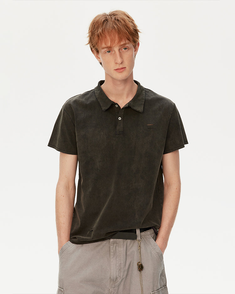 MADWITCH DISTRESSED WASHED TEE #AW26046