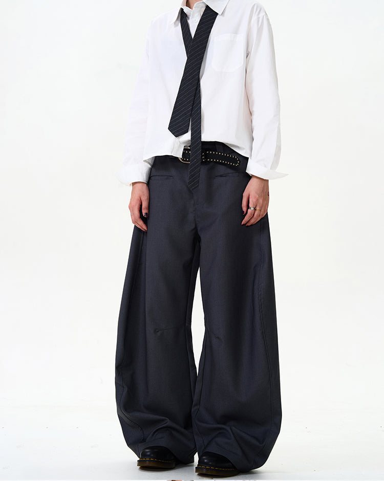 MADWITCH SLIM FIT CURVED CUT DRESS PANTS #CK6586