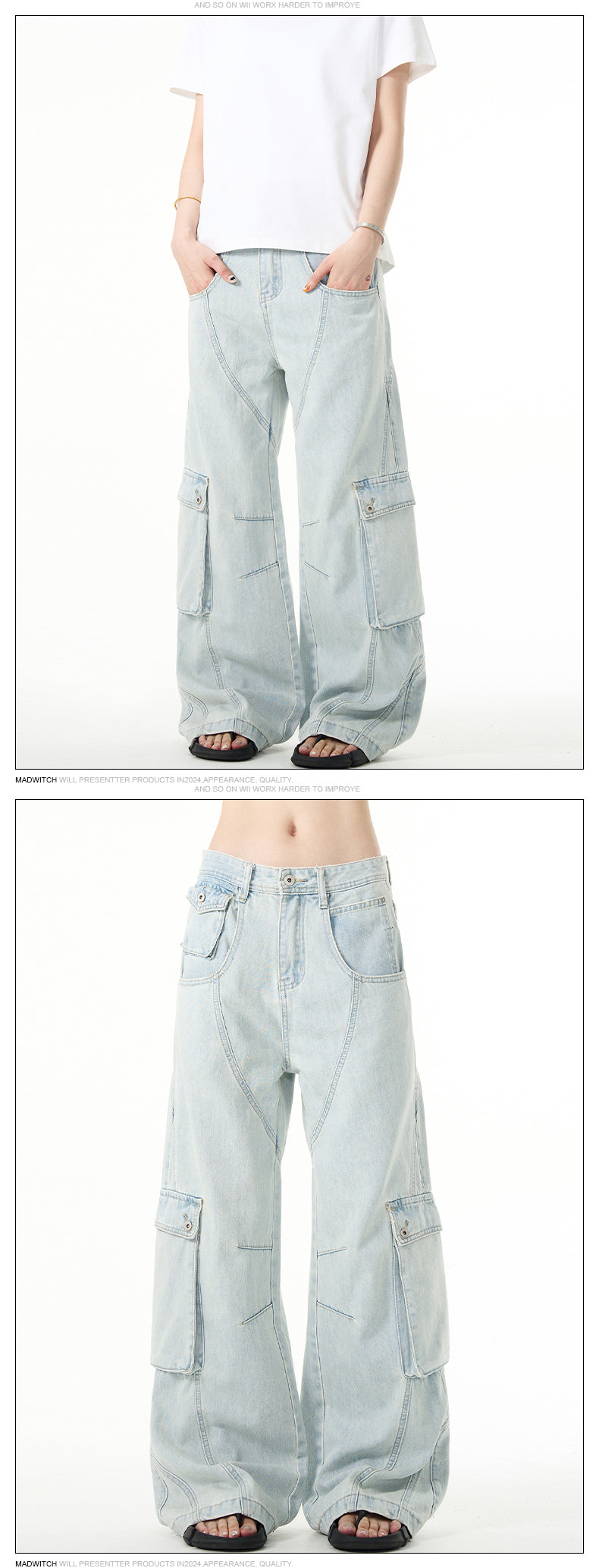 MADWITCH LIGHT WASH JEANS #K3302