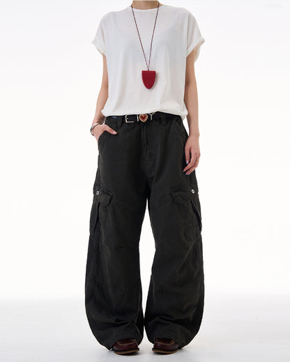 MADWITCH UTILITY RELAXED FIT PANTS #CK3557