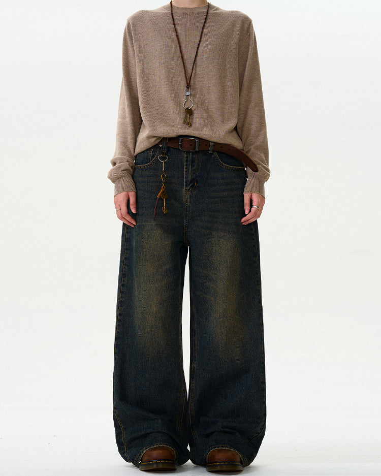 MADWITCH VINTAGE LOOSE-FIT JEANS #K3350