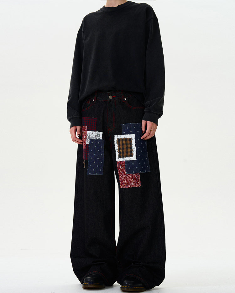 MADWITCH PATCHWORK ORIGINAL DENIM JEANS #WHOA077