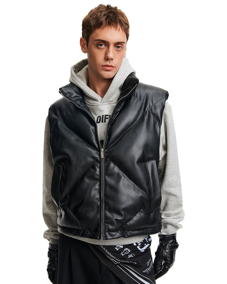 MADWITCH PU STAND VEST #AW25108