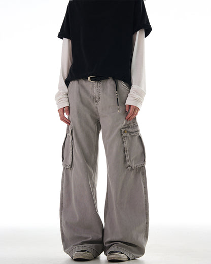 MADWITCH HEAVY WASHED CARGO PANTS #Z006