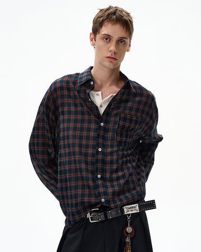 MADWITCH UNISEX VINTAGE OLD MONEY STYLE LONG SHIRT #CR606