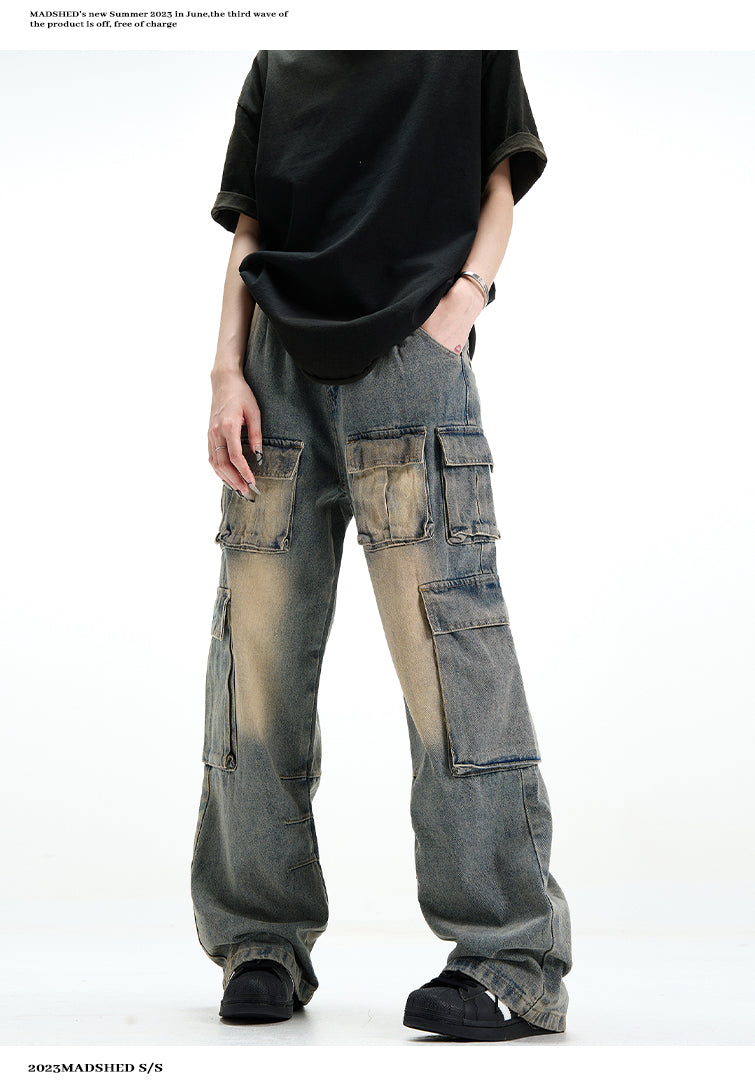 MADWITCH POCKETS CARGO JEANS #K3173