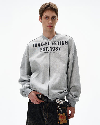 MADWITCH UNISEX VINTAGE ZIP-FRONT SHIRT #MD4153