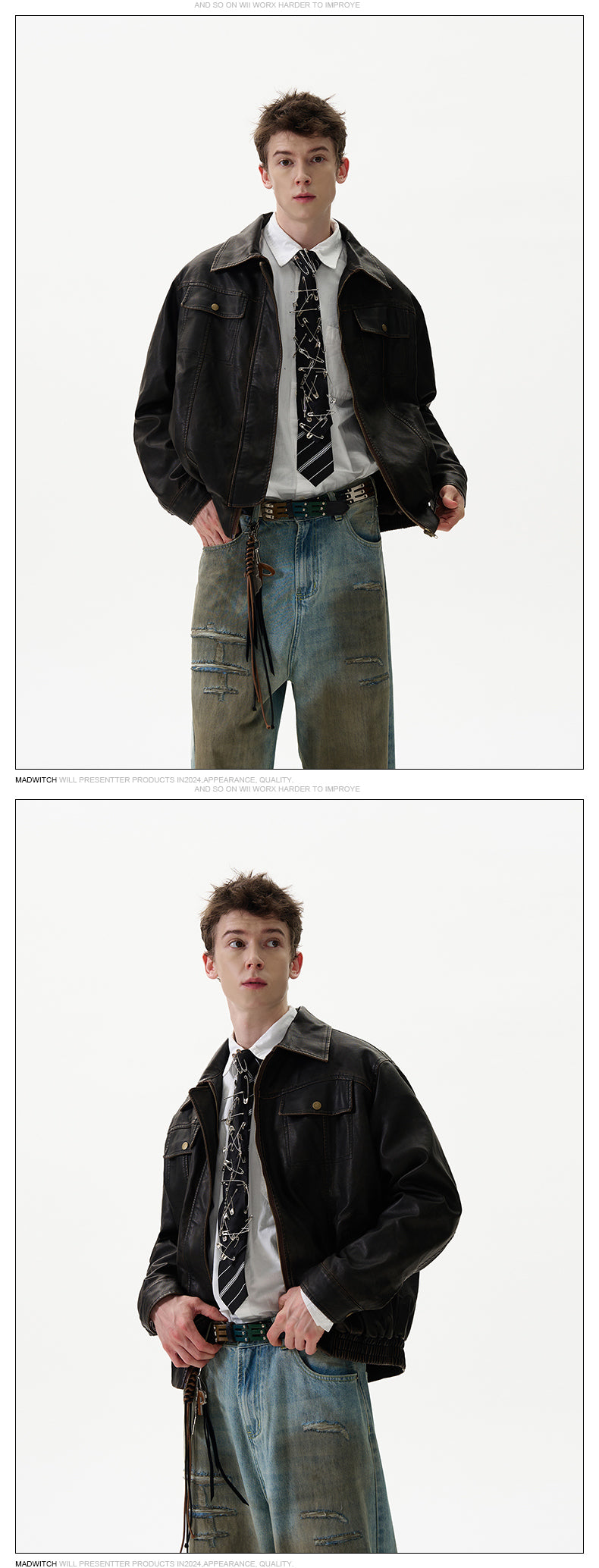 MADWITCH PU LEATHER JACKET #CJ728