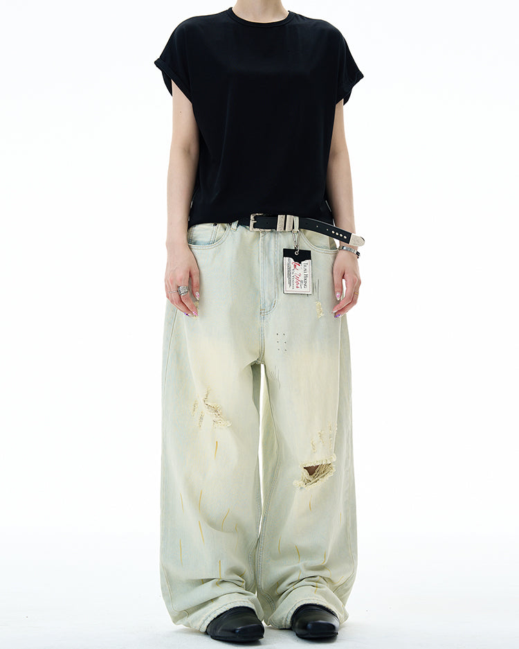 MADWITCH POST-APOCALYPTIC RIPPED JEANS #68122