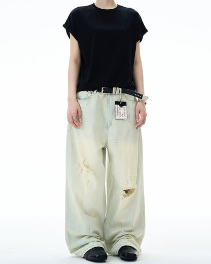 MADWITCH POST-APOCALYPTIC RIPPED JEANS #68122