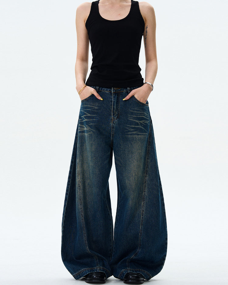 MADWITCH WIDE-LEG LOOSE JEANS #WHOA084