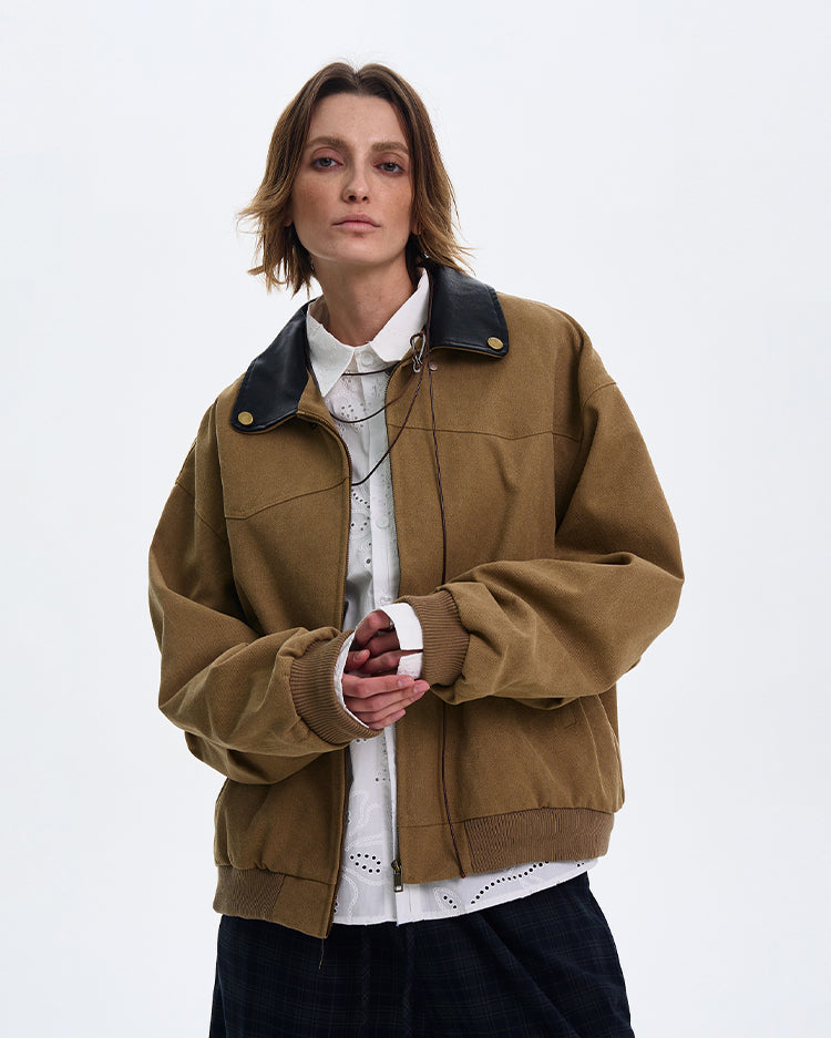 MADWITCH BARN STYLE COLOR-BLOCK JACKET #W218
