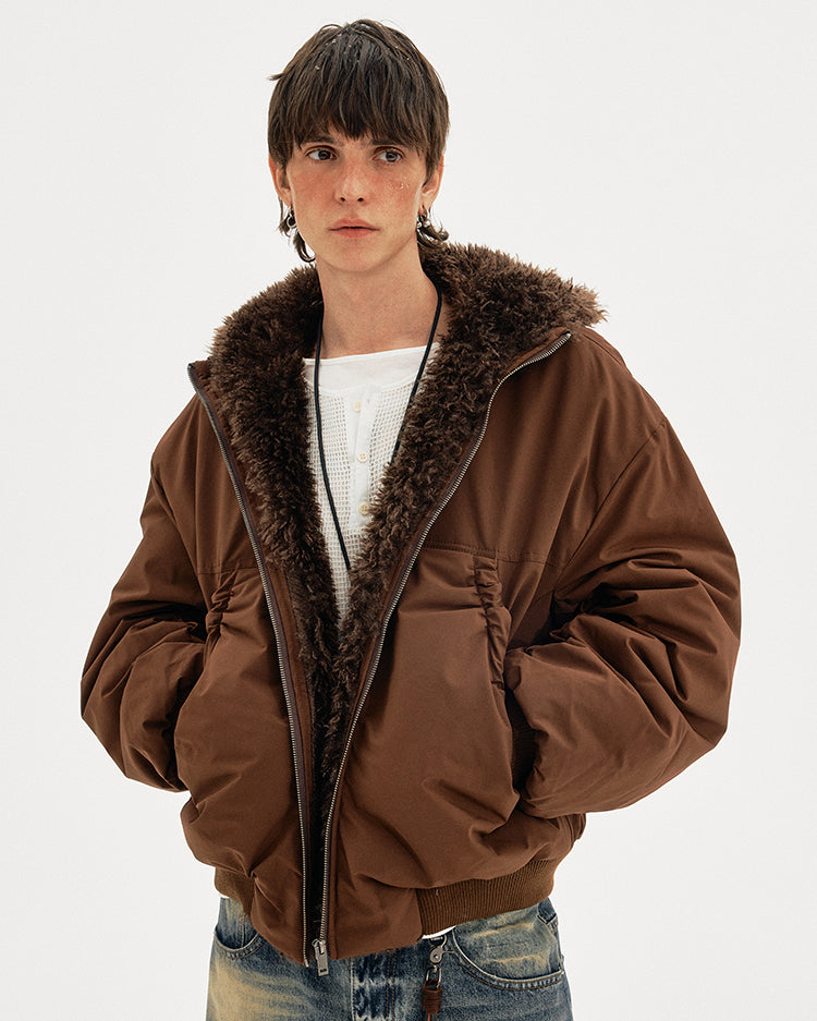 MADWITCH FLEECE HOODED COAT #M377