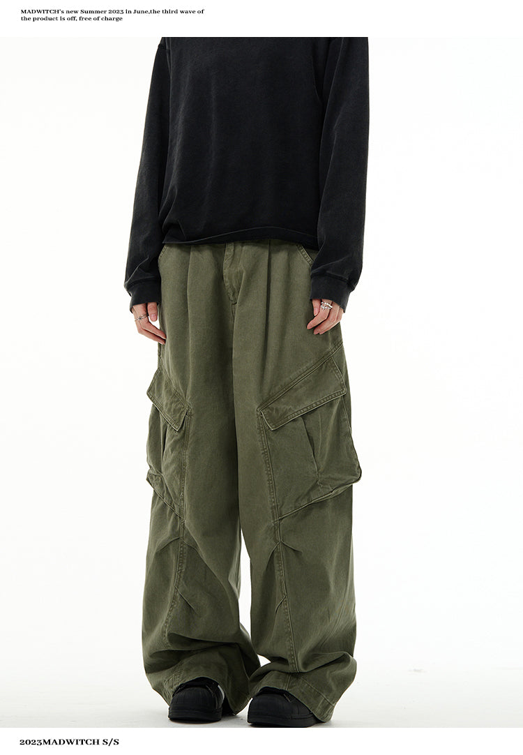 MADWITCH WIDE LEG CASUAL PANTS #KJ6282